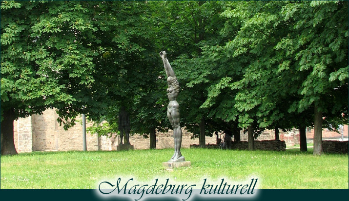 Magdeburg kulturell - Skulptur im Park