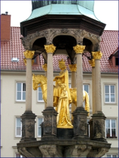 Magdeburg historisch - goldener Reiter