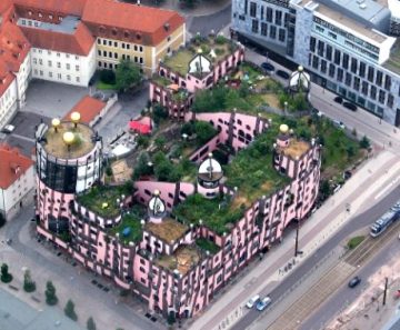 Hundertwasserhaus Magdeburg in der Nähe des ElbRivera Hotel Magdeburg