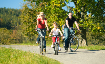 Familienausflug mit Rad