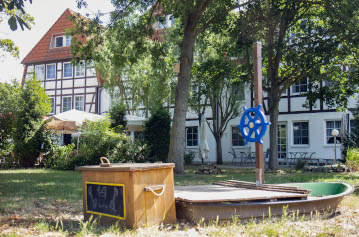 Spielecke im ElbRivera Hotel Magdeburg