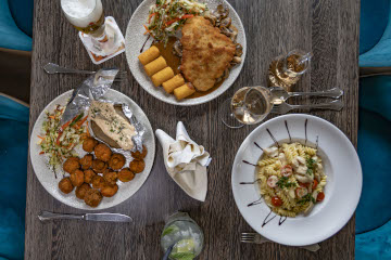 Speisen im ElbRivera Restaurant Magdeburg